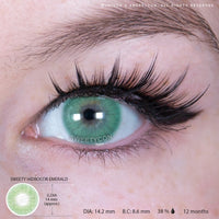Sweety Hidrocor Emerald (1 lens/pack)-Colored Contacts-UNIQSO Canada