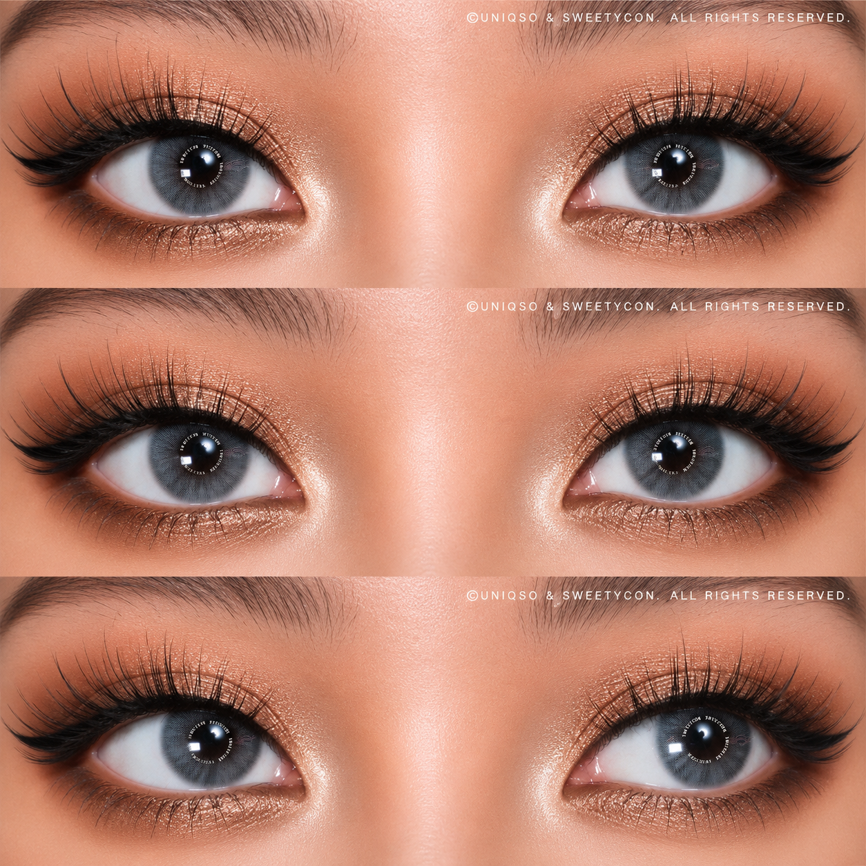Sweety Hidrocor Graphite (1 lens/pack)-Colored Contacts-UNIQSO Canada