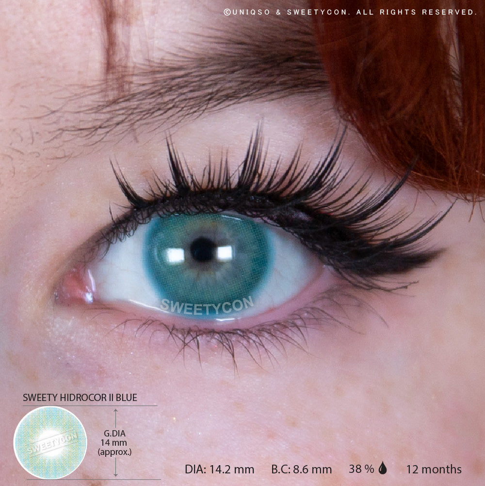 Sweety Hidrocor II Blue (1 lens/pack)-Colored Contacts-UNIQSO Canada