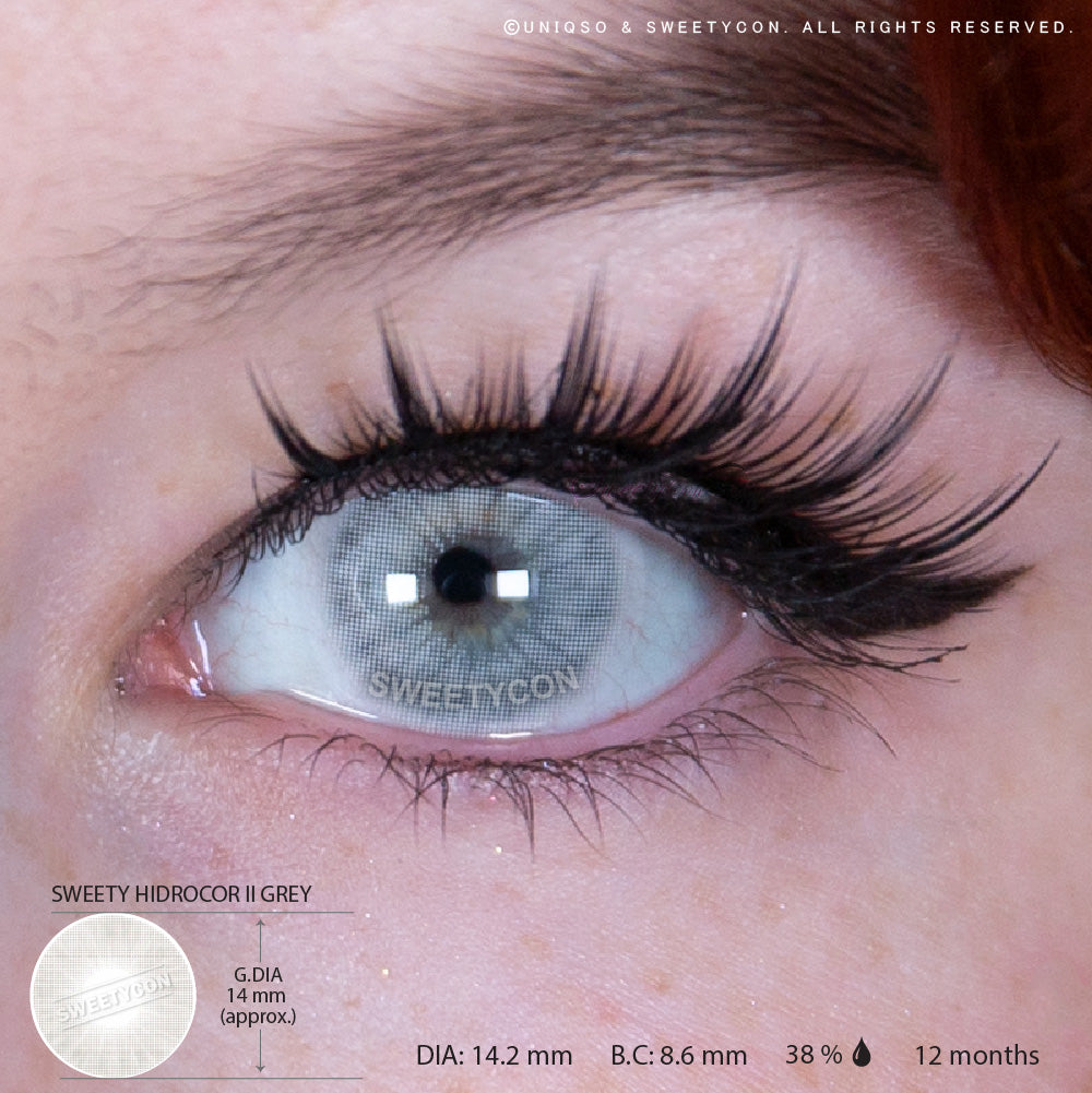Sweety Hidrocor II Grey (1 lens/pack)-Colored Contacts-UNIQSO Canada
