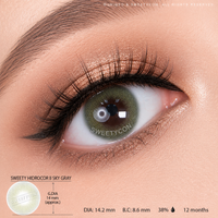 Sweety Hidrocor II Sky Grey (1 lens/pack)-Colored Contacts-UNIQSO Canada