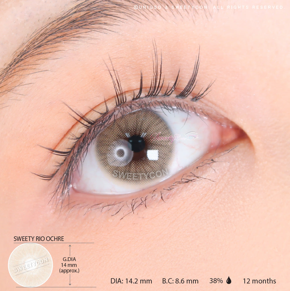 Sweety Hidrocor Rio Ochre (1 lens/pack)-Colored Contacts-UNIQSO Canada