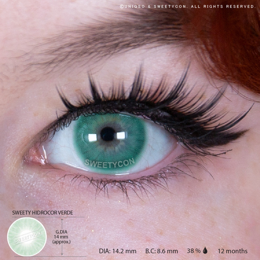 Sweety Hidrocor Verde (1 lens/pack)-Colored Contacts-UNIQSO Canada