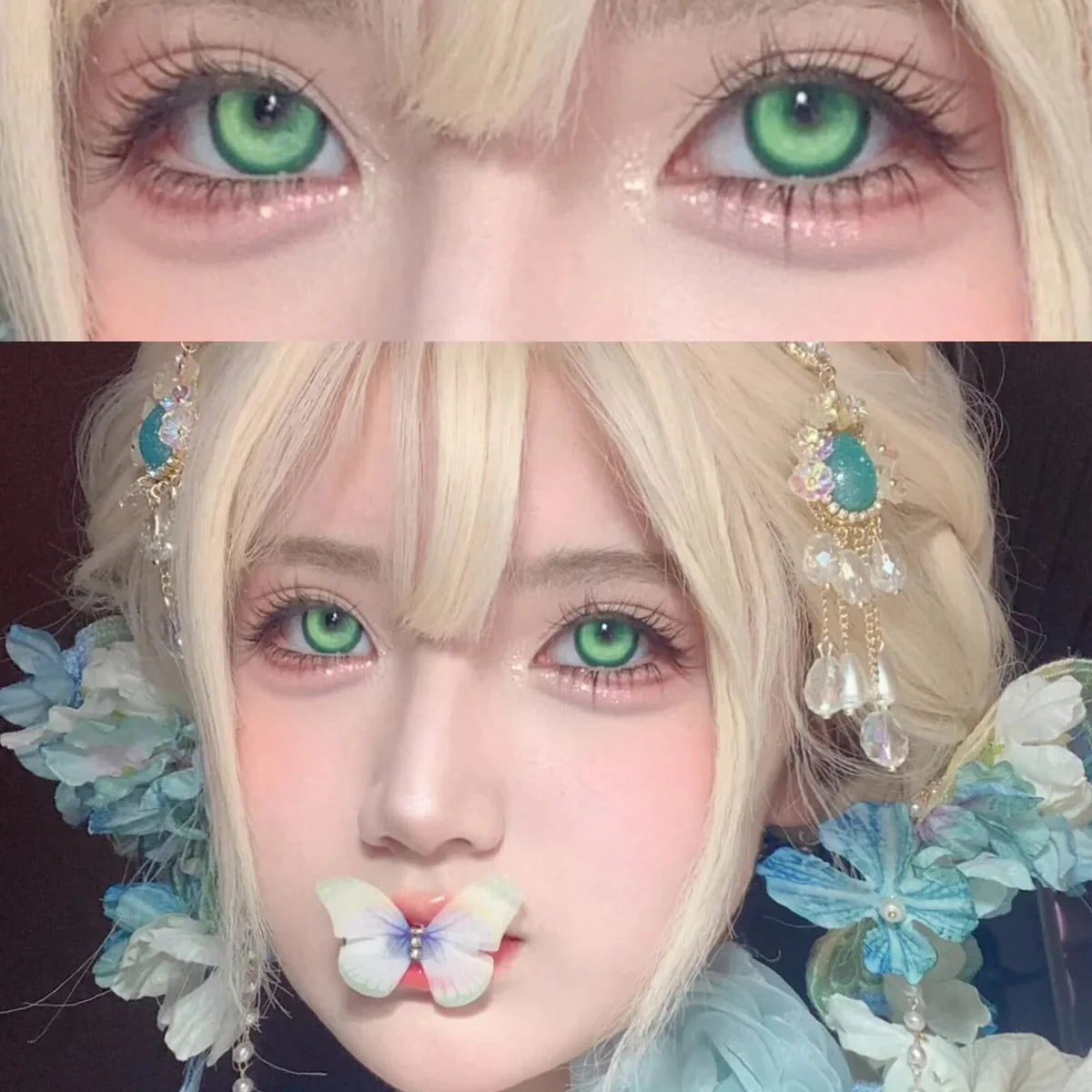 Sweety Koi Green (1 lens/pack)-Colored Contacts-UNIQSO Canada