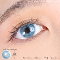 Sweety Love.S Dark Blue (1 lens/pack)-Colored Contacts-UNIQSO Canada