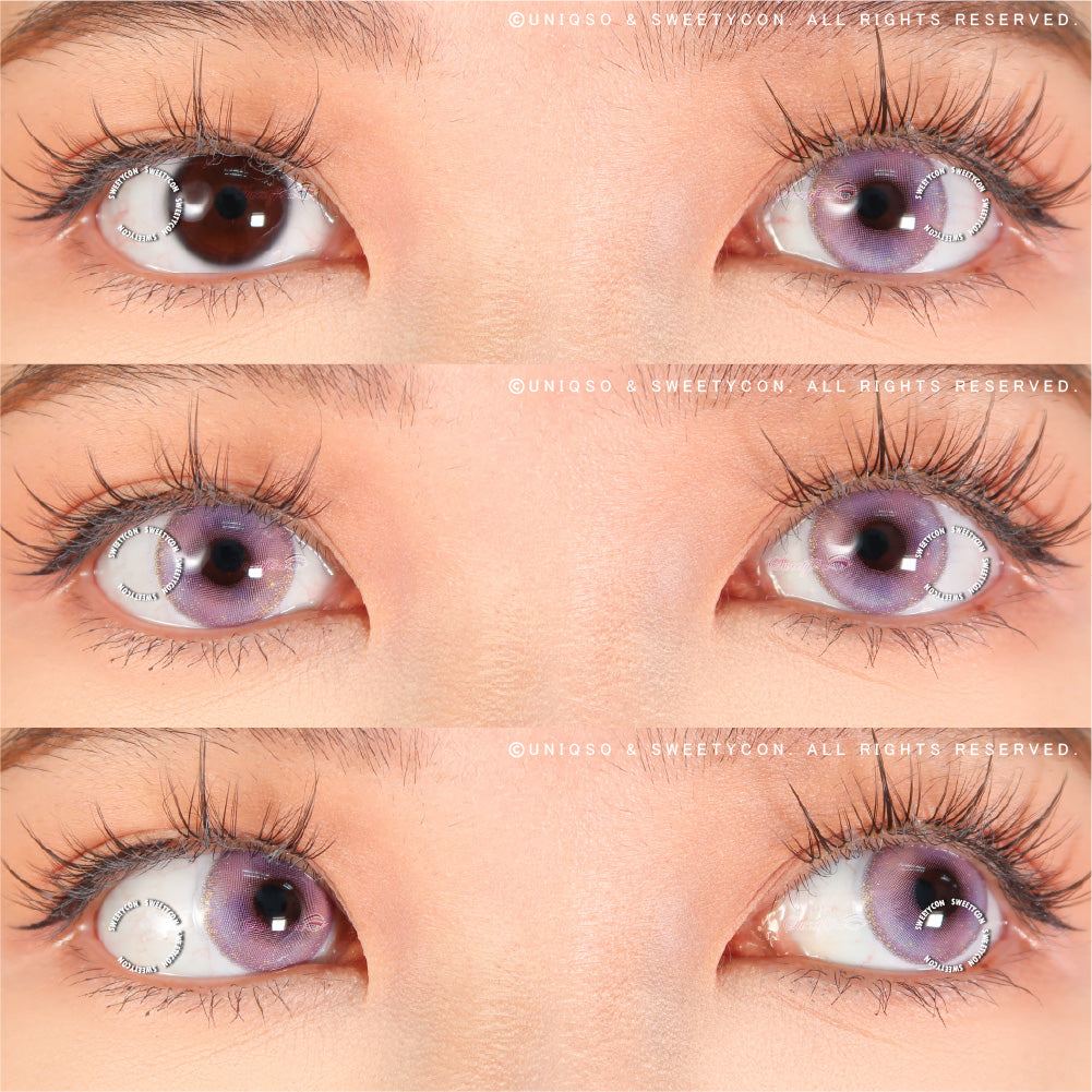 Sweety Lovejoy Violet (1 lens/pack)-Colored Contacts-UNIQSO Canada