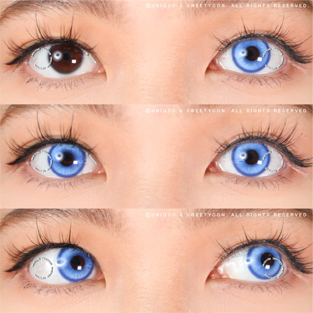 Sweety Magic Pop Brilliant Blue (1 lens/pack)-Colored Contacts-UNIQSO Canada