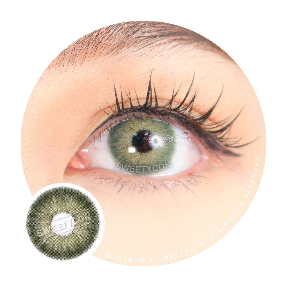 Sweety Magnificent Amazonia Green (1 lens/pack)-Colored Contacts-UNIQSO Canada
