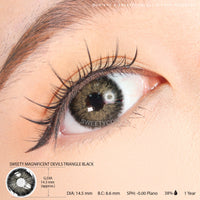 Sweety Magnificent Devils Triangle Black (1 lens/pack)-Colored Contacts-UNIQSO Canada