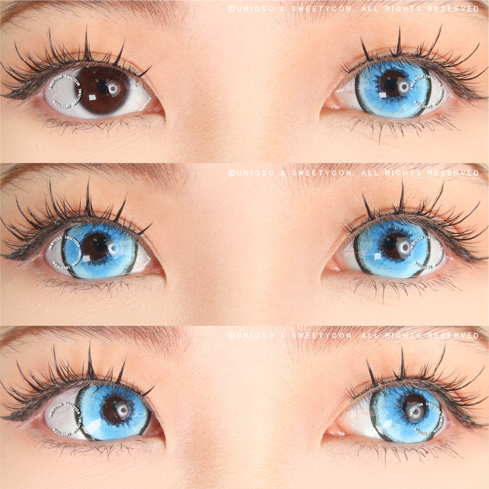 Sweety Mini Sclera Aquaman (1 lens/pack)-Mini Sclera Contacts-UNIQSO Canada