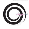 Sweety Mini Sclera Black Spiral (1 lens/pack)-Mini Sclera Contacts-UNIQSO Canada