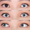 Sweety Mini Sclera Black Splash (1 lens/pack)-Mini Sclera Contacts-UNIQSO Canada