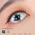 Sweety Mini Sclera Black Splash (1 lens/pack)-Mini Sclera Contacts-UNIQSO Canada