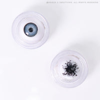 Sweety Mini Sclera Black Splash (1 lens/pack)-Mini Sclera Contacts-UNIQSO Canada