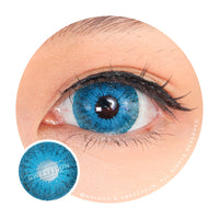 Sweety Mini Sclera Blue Devil (1 lens/pack)-Mini Sclera Contacts-UNIQSO Canada