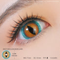 Sweety Mini Sclera Brown Lizard (1 lens/pack)-Mini Sclera Contacts-UNIQSO Canada