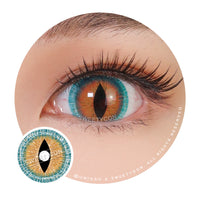 Sweety Mini Sclera Brown Lizard (1 lens/pack)-Mini Sclera Contacts-UNIQSO Canada