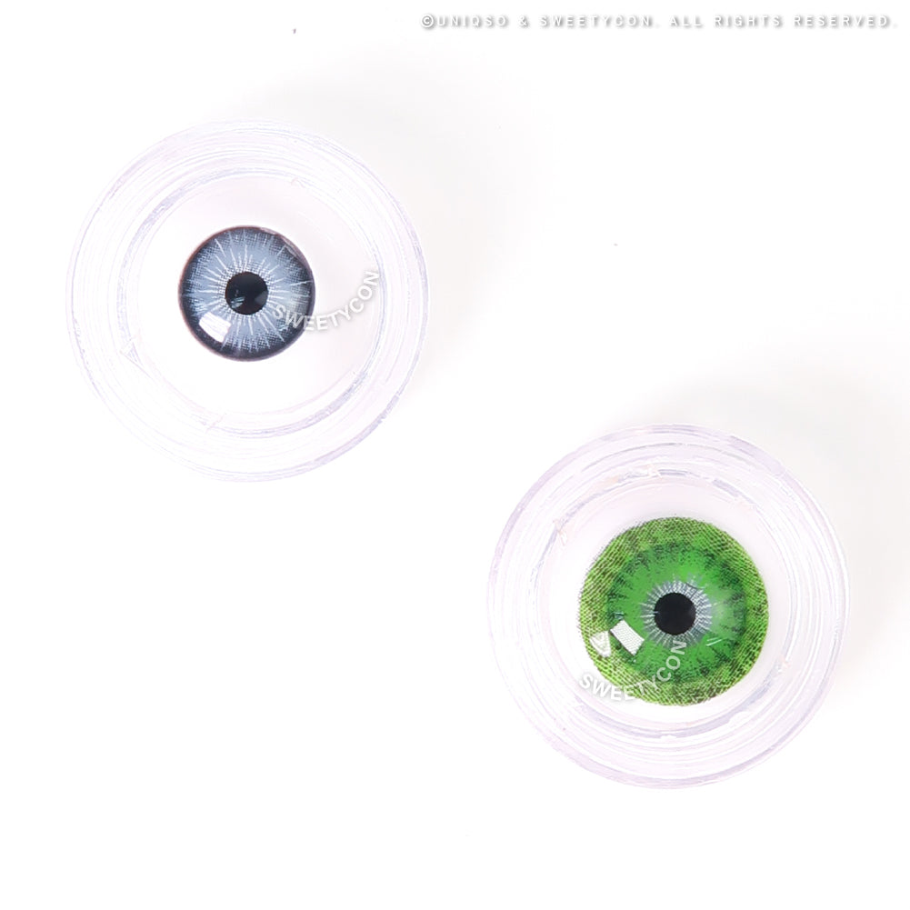 Sweety Mini Sclera Green Devil (1 lens/pack)-Mini Sclera Contacts-UNIQSO Canada