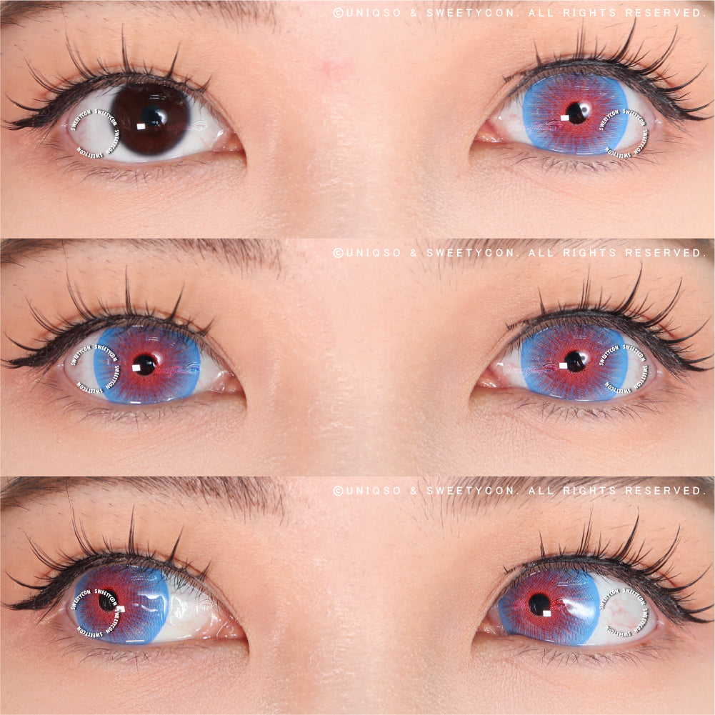 Sweety Mini Sclera Mystic Flame (1 lens/pack)-Mini Sclera Contacts-UNIQSO Canada