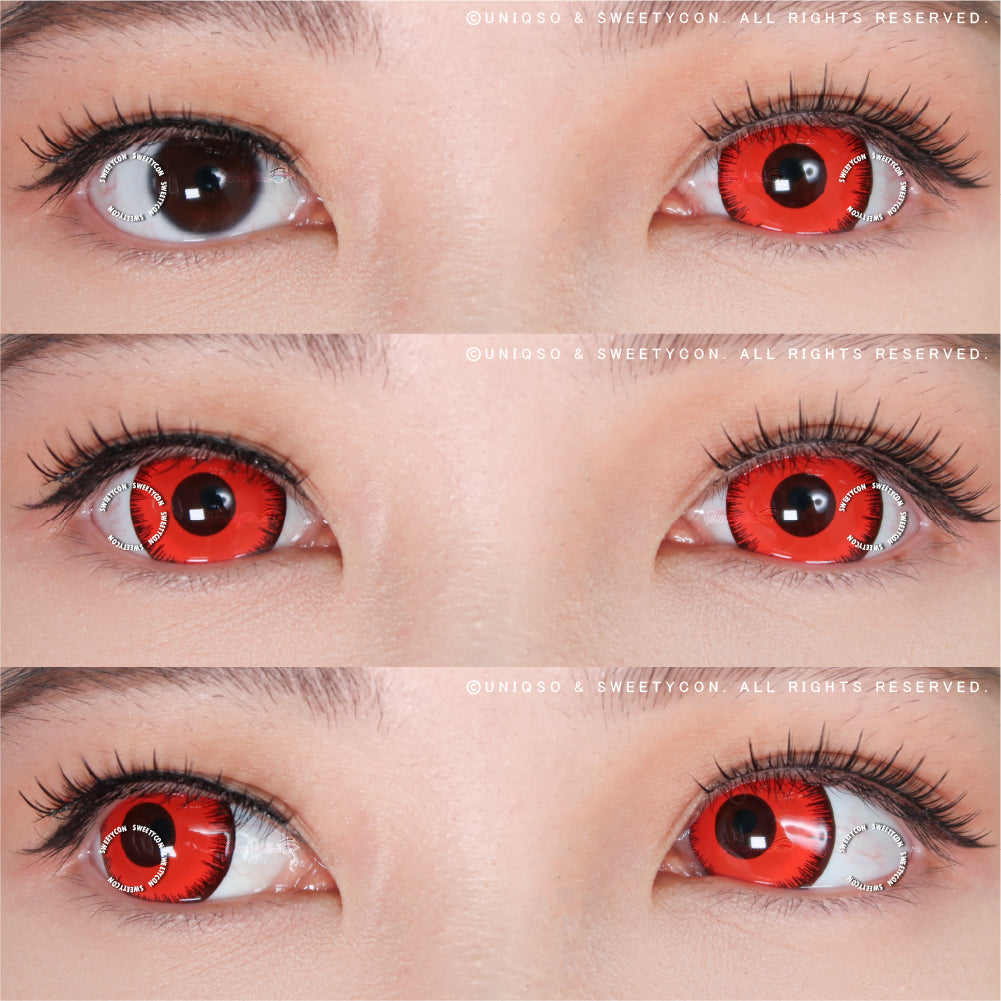 Sweety Mini Sclera Mystic Red (1 lens/pack)-Mini Sclera Contacts-UNIQSO Canada