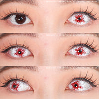 Sweety Mini Sclera Red Splash (1 lens/pack)-Mini Sclera Contacts-UNIQSO Canada