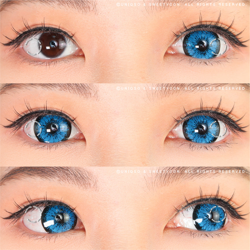 Sweety Mini Sclera Tokyo N Blue (1 lens/pack)-Mini Sclera Contacts-UNIQSO Canada