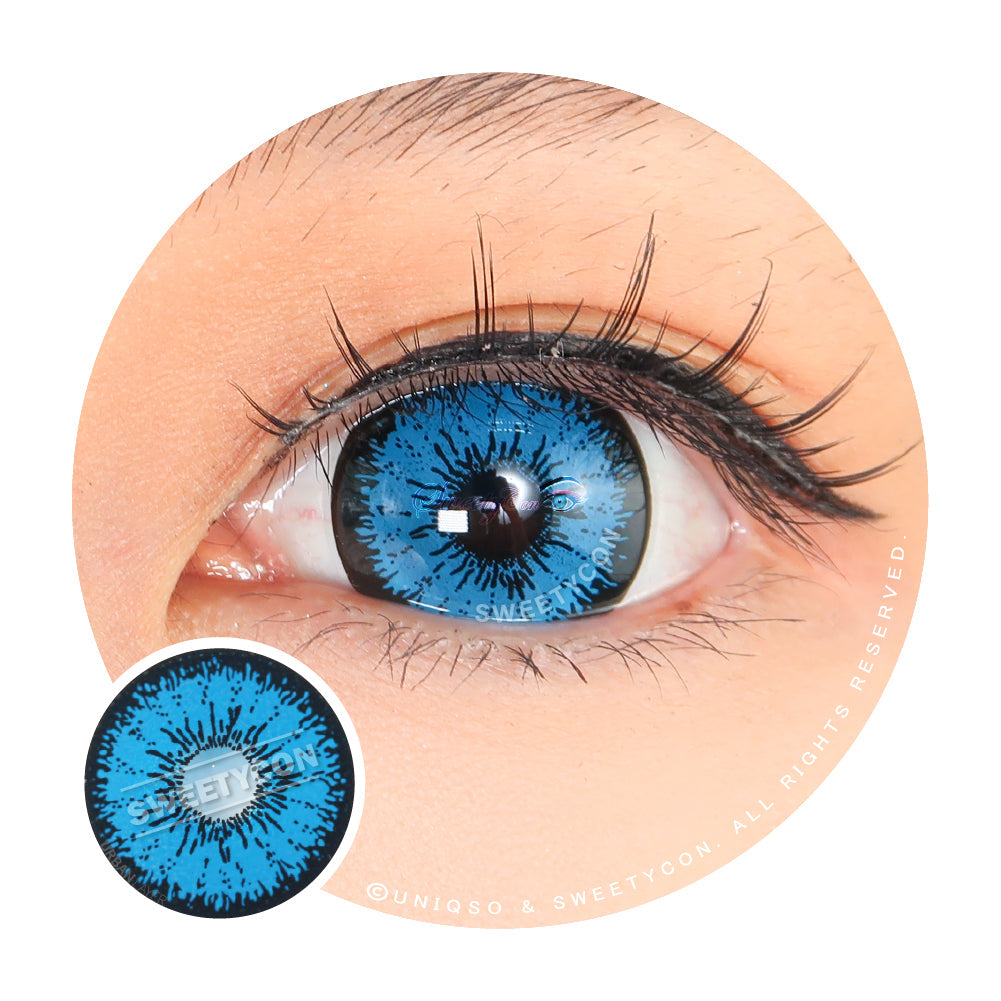 Sweety Mini Sclera Tokyo N Blue (1 lens/pack)-Mini Sclera Contacts-UNIQSO Canada