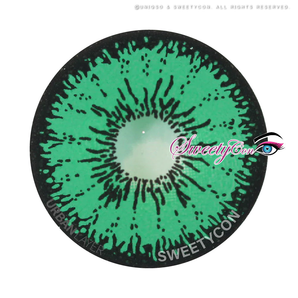 Sweety Mini Sclera Tokyo N Green(1 lens/pack)-Mini Sclera Contacts-UNIQSO Canada