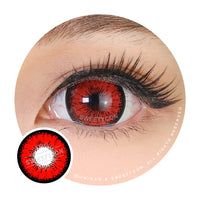 Sweety Mini Sclera Tokyo N Red (1 lens/pack)-Mini Sclera Contacts-UNIQSO Canada