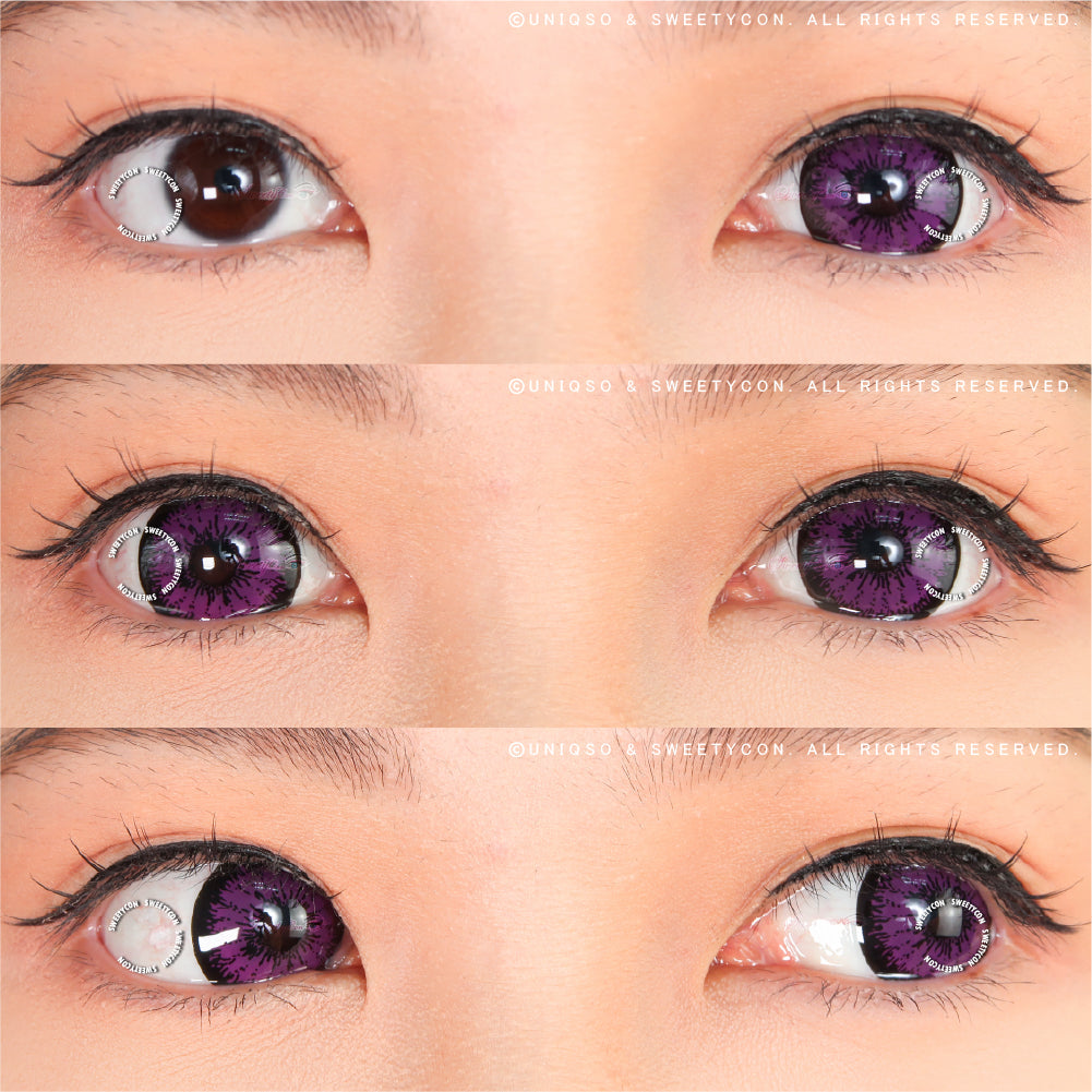 Sweety Mini Sclera Tokyo N Violet(1 lens/pack)-Mini Sclera Contacts-UNIQSO Canada