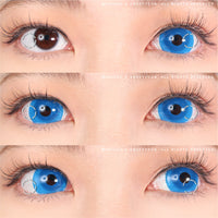Sweety Mini Sclera UV Glow Blue (1 lens/pack)-Mini Sclera Contacts-UNIQSO Canada