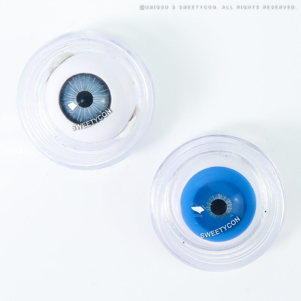 Sweety Mini Sclera UV Glow Blue (1 lens/pack)-Mini Sclera Contacts-UNIQSO Canada