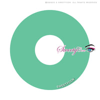 Sweety Mini Sclera UV Glow Green (1 lens/pack)-Mini Sclera Contacts-UNIQSO Canada