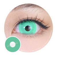 Sweety Mini Sclera UV Glow Green (1 lens/pack)-Mini Sclera Contacts-UNIQSO Canada