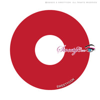 Sweety Mini Sclera UV Glow Red (1 lens/pack)-Mini Sclera Contacts-UNIQSO Canada