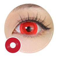 Sweety Mini Sclera UV Glow Red (1 lens/pack)-Mini Sclera Contacts-UNIQSO Canada