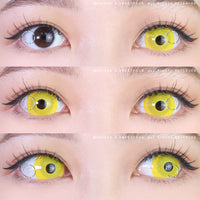 Sweety Mini Sclera UV Glow Yellow (1 lens/pack)-Mini Sclera Contacts-UNIQSO Canada