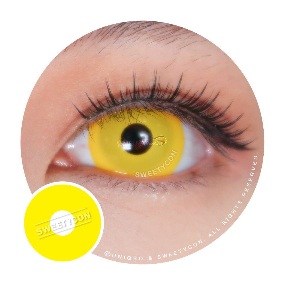 Sweety Mini Sclera Yellow (1 lens/pack)-Mini Sclera Contacts-UNIQSO Canada