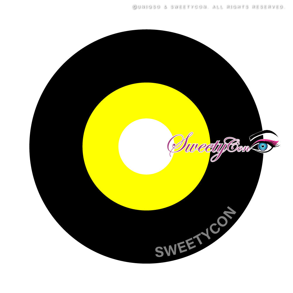 Sweety Mini Yellow Ghoul (1 lens/pack)-Crazy Contacts-UNIQSO Canada
