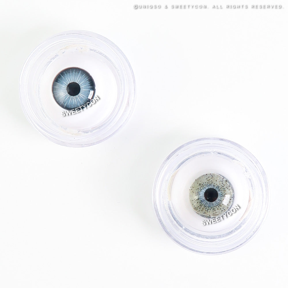 Sweety Ocean Cyan Grey (1 lens/pack)-Colored Contacts-UNIQSO Canada