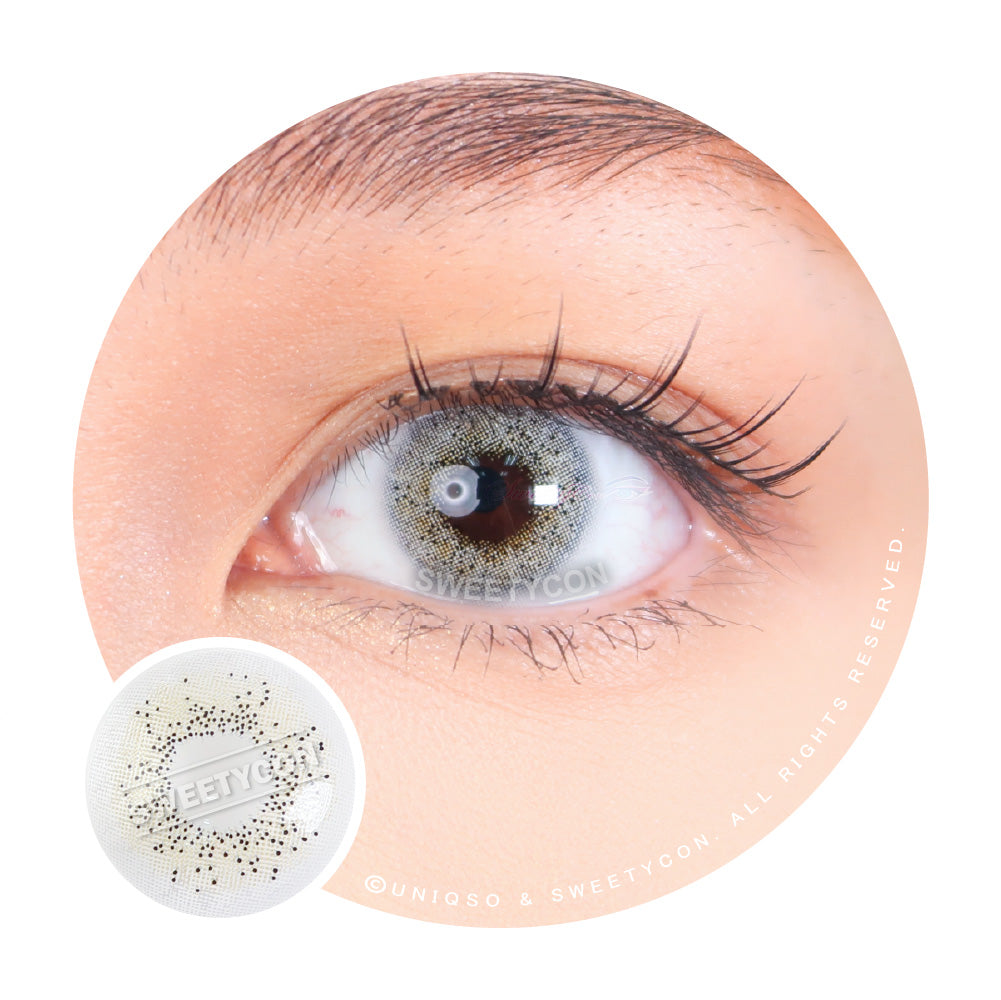 Sweety Ocean Cyan Grey (1 lens/pack)-Colored Contacts-UNIQSO Canada