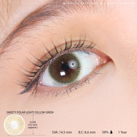Sweety Polar Lights Yellow Green (1 lens/pack)-Colored Contacts-UNIQSO Canada
