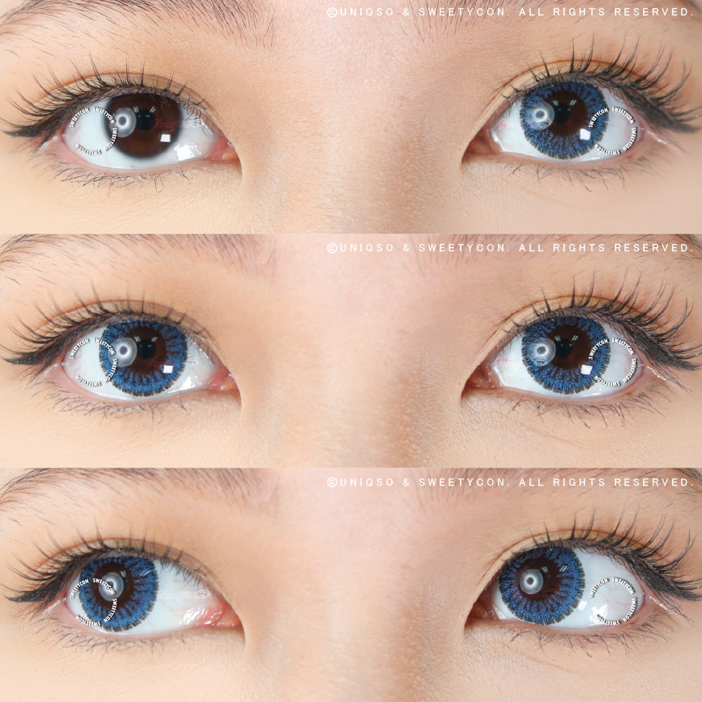 Sweety Pomelo Blue (1 lens/pack)-Colored Contacts-UNIQSO Canada