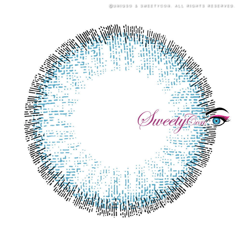Sweety Pomelo Blue (1 lens/pack)-Colored Contacts-UNIQSO Canada