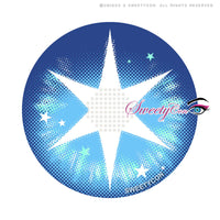 Sweety Pop Star Blue (1 lens/pack)-Colored Contacts-UNIQSO Canada