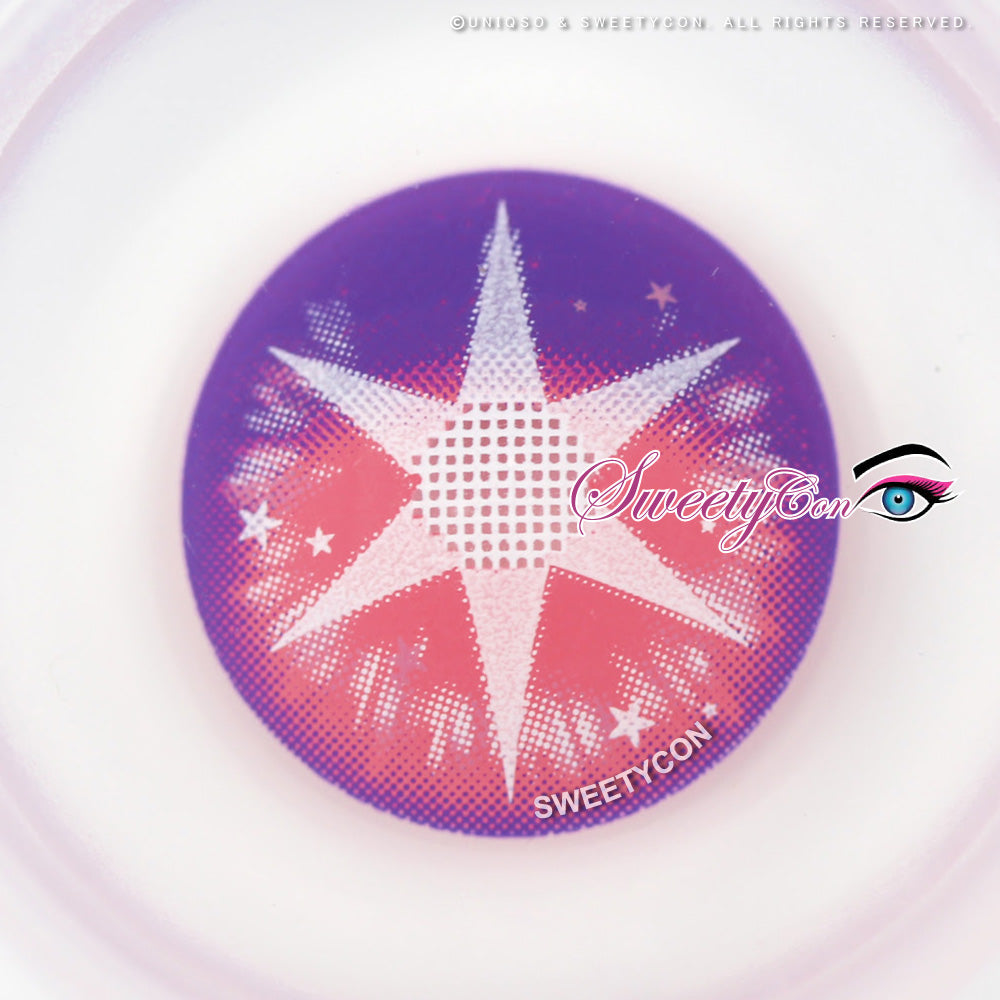 Sweety Pop Star Violet (1 lens/pack)-Colored Contacts-UNIQSO Canada