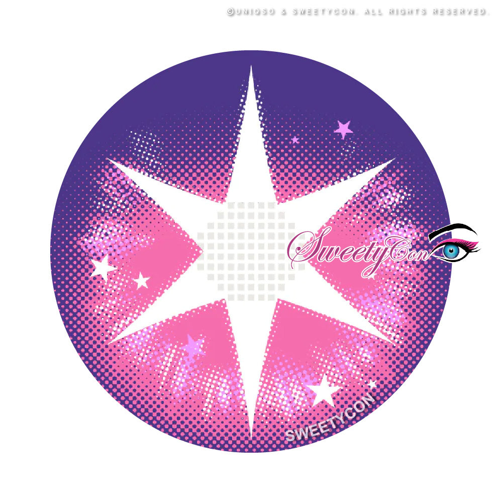 Sweety Pop Star Violet (1 lens/pack)-Colored Contacts-UNIQSO Canada