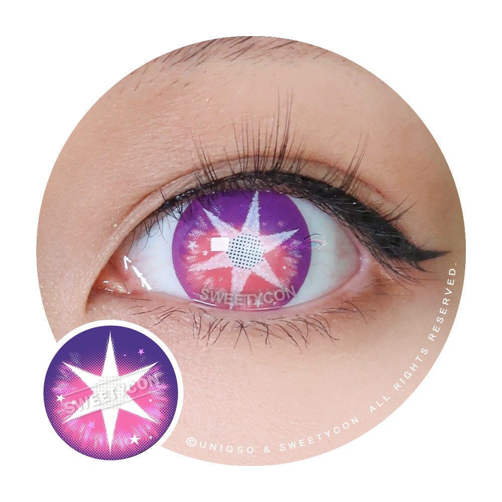 Sweety Pop Star Violet (1 lens/pack)-Colored Contacts-UNIQSO Canada