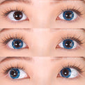 Sweety Poppy Blue (1 lens/pack)-Colored Contacts-UNIQSO Canada