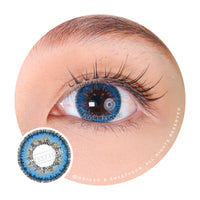 Sweety Poppy Blue (1 lens/pack)-Colored Contacts-UNIQSO Canada